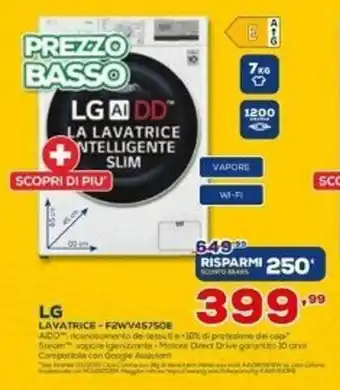 Euronics LG Lavatrice - F2WV4S7S0E offerta