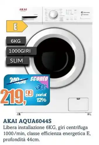 MEGA AKAI AQUA6044S offerta
