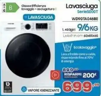 Euronics Lavasciuga WD90TA046BE offerta