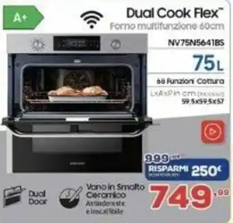 Euronics Dual Cook Flex NV75N5641BS 75L offerta