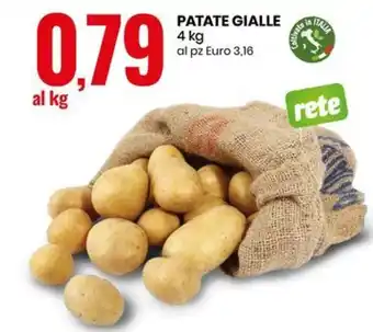 Eurospin PATATE GIALLE 4 kg al pz Euro 3,16 offerta