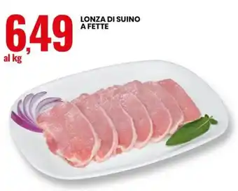 Eurospin LONZA DI SUINO A FETTE al kg offerta