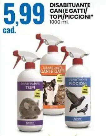 Eurospin DISABITUANTE CANIE GATTI/ TOPI/PICCIONI* 1000 ml. offerta