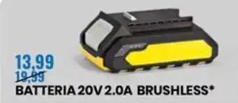 Eurospin BATTERIA 20V 2.0A BRUSHLESS* offerta