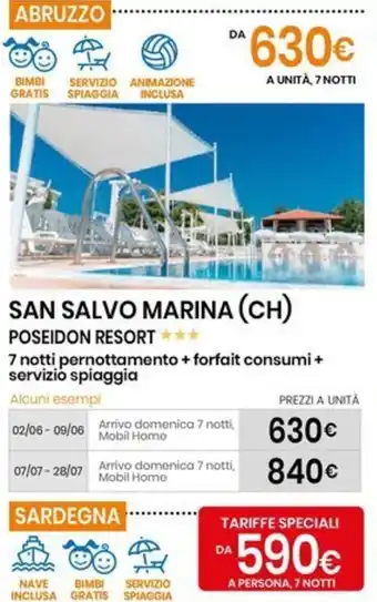 SAN SALVO MARINA (CH) POSEIDON RESORT ✶✶✶