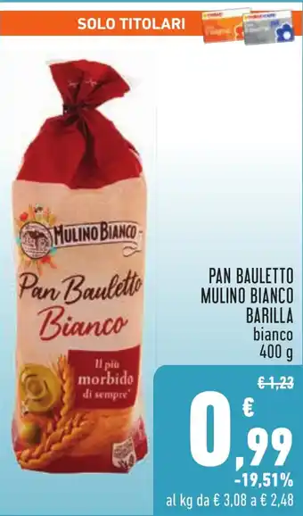 Conad PAN BAULETTO MULINO BIANCO BARILLA bianco 400 g offerta
