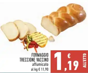 Conad FORMAGGIO TRECCIONE VACCINO affumicato al kg offerta