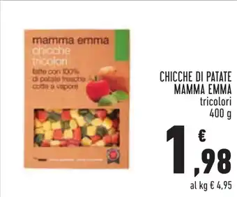 Conad CHICCHE DI PATATE MAMMA EMMA tricolori 400 g offerta