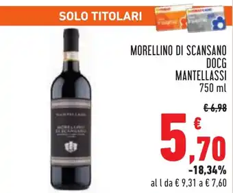 MORELLINO DI SCANSANO DOCG MANTELLASSI 750 ml