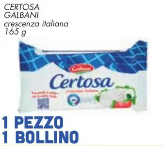 Conad CERTOSA GALBANI crescenza italiana 165 g offerta
