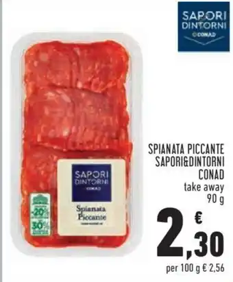 Conad City SPIANATA PICCANTE SAPORI&DINTORNI CONAD take away 90 g offerta