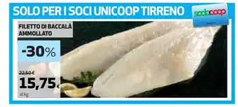 Coop FILETTO DI BACCALÀ AMMOLLATO offerta
