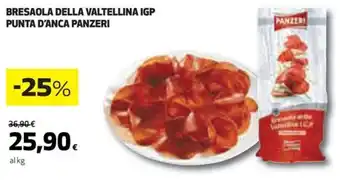 Coop BRESAOLA DELLA VALTELLINA IGP PUNTA D'ANCA PANZERI offerta