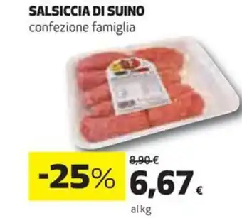 SALSICCIA DI SUINO confezione famiglia