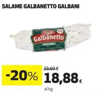 Coop SALAME GALBANETTO GALBANI offerta