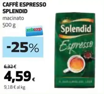Coop CAFFÈ ESPRESSO SPLENDID macinato 500 g offerta