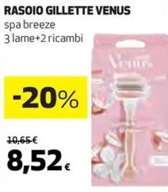 Coop RASOIO GILLETTE VENUS spa breeze 3 lame+2 ricambi offerta