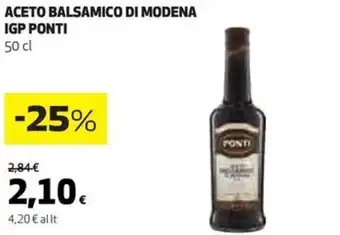 Coop ACETO BALSAMICO DI MODENA IGP PONTI 50 cl offerta