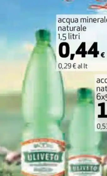 Coop acqua minerale naturale 1,5 litri offerta