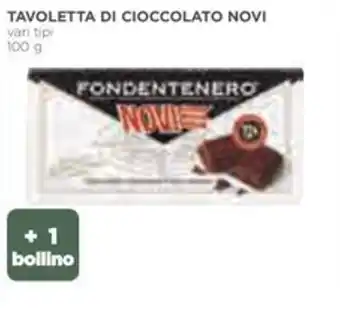 Coop TAVOLETTA DI CIOCCOLATO NOVI vari tipi 100 g offerta