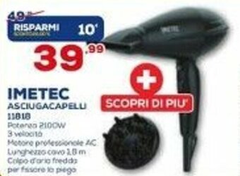 Euronics Imetec Asciugacapelli 11818 offerta