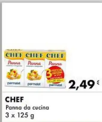 CHEF Panna da cucina 3 x 125 g
