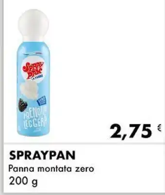 Iper Tosano SPRAYPAN Panna montata zero 200 g offerta