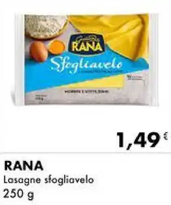 Iper Tosano RANA Lasagne sfogliavelo 250 g offerta