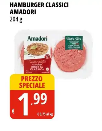 Tigros HAMBURGER CLASSICI AMADORI 204 g offerta