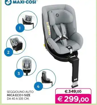 Universo Bimbo SEGGIOLINO AUTO MICA ECO I-SIZE DA 40 A 105 CM. offerta