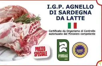 I.G.P. AGNELLO DI SARDEGNA DA LATTE