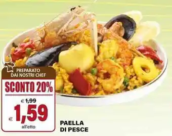 Il Gigante PAELLA DI PESCE offerta