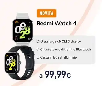 Unieuro Redmi Watch 4 offerta