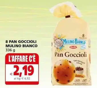 Il Gigante 8 PAN GOCCIOLI MULINO BIANCO 336 g offerta
