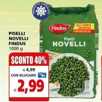 Il Gigante PISELLI NOVELLI FINDUS 1000 g offerta