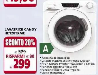 Il Gigante LAVATRICE CANDY HE128TXME offerta