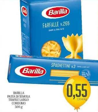 Supermercati Piccolo Barilla Pasta Di Semola Trafile Largo Consumo 500 g offerta
