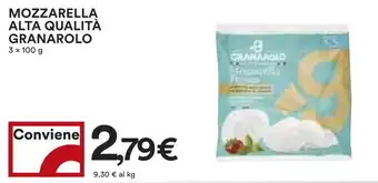 Coop MOZZARELLA ALTA QUALITÀ GRANAROLO 3 x 100 g offerta