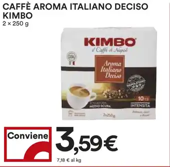Coop CAFFÈ AROMA ITALIANO DECISO KIMBO 2 x 250 g offerta