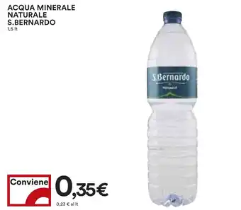 Coop ACQUA MINERALE NATURALE S.BERNARDO 1,5 lt offerta