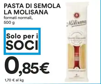 Coop PASTA DI SEMOLA LA MOLISANA formati normali, 500 g offerta