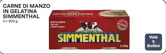 Coop CARNE DI MANZO IN GELATINA SIMMENTHAL 2 x 200 g offerta
