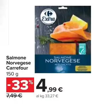 Carrefour Market Salmone Norvegese Carrefour 150 g offerta