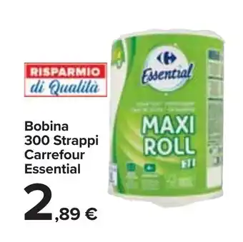 Carrefour Market Bobina 300 Strappi Carrefour Essential offerta