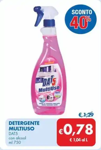 MD Discount DETERGENTE MULTIUSO DAT5 con alcool ml 750 offerta