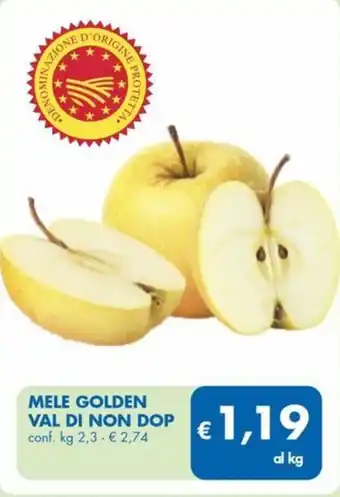MD Discount MELE GOLDEN VAL DI NON DOP conf. kg 2,3 offerta