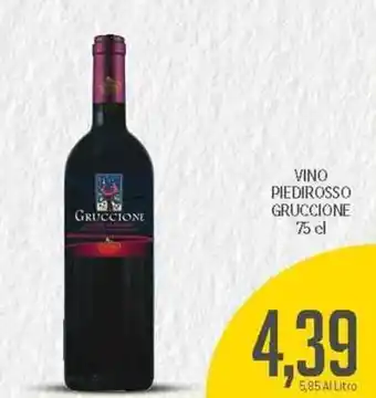 Supermercati Piccolo Vino Piedirosso Gruccione 75 cl offerta
