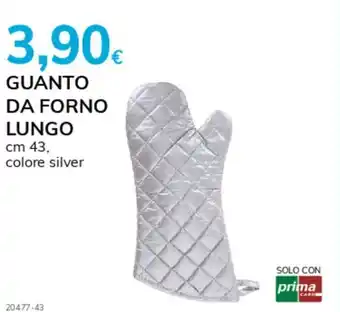 Basko GUANTO DA FORNO LUNGO cm 43, colore silver offerta