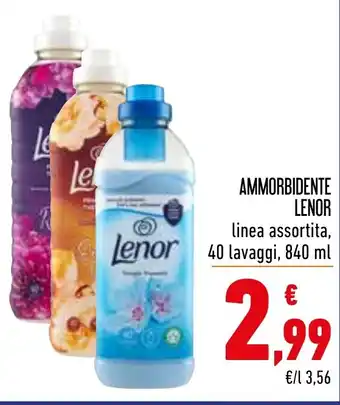 AMMORBIDENTE LENOR linea assortita, 40 lavaggi, 840 ml