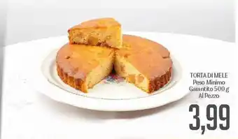 Supermercati Piccolo Torta Di Mele Peso Minimo Garantito 500 g offerta